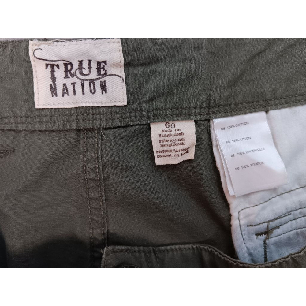 Men's True Nation Cargo Shorts Size 60 Green - Picture 3 of 3